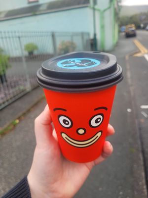 Latte at FRÂN Las in Llanberis