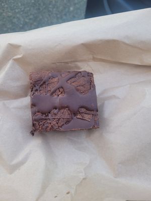 Chocolate Brownie at FRÂN Las in Llanberis