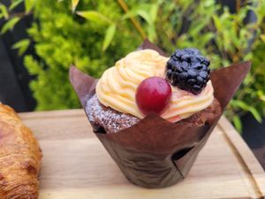 Orange Spice Muffin at FRÂN Las in Llanberis