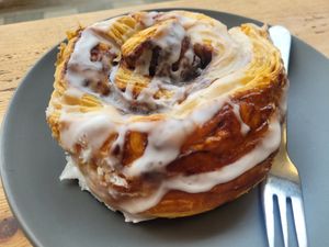 Cinnamon Swirl Pastry at FRÂN Las in Llanberis