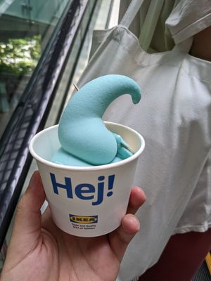 Kiwi plant based ice cream at IKEA - Harajuku in Tokyo