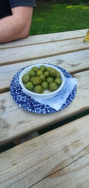 Nocellara olives (vg) at Worsley Old Hall in Worsley