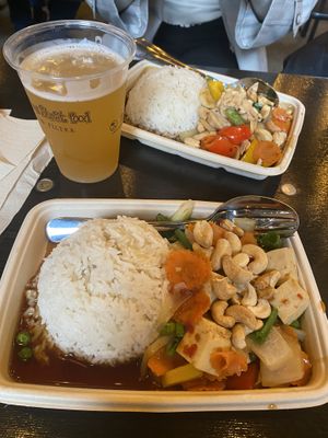 The vegan cashew plate   at Tuk Tuk Thai Mad - Food Stall in Aarhus