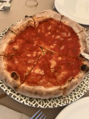 Focacia a la marinara  at Pizzeria Acebuche in Vejer De La Frontera