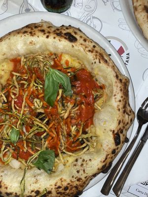 vegane pizza   at Pizzeria Marghe 1889 in Lloret De Mar