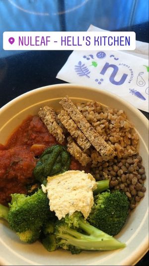 Meatballs were amazing 👏🏻 #Veganuary at NuLeaf - Hell's Kitchen in New York City