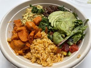 Tofu scramble bowl  at NuLeaf - Hell's Kitchen in New York City
