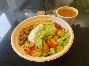 Fiesta bowl & lentil soup   at NuLeaf - Hell's Kitchen in New York City