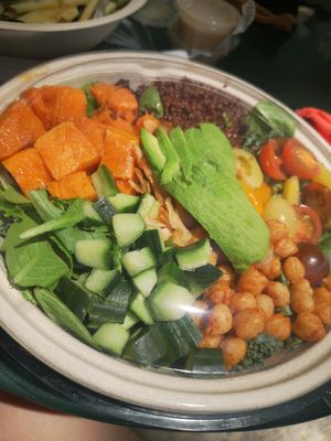 Superfood salad bowl. Good portion. at NuLeaf - Hell's Kitchen in New York City