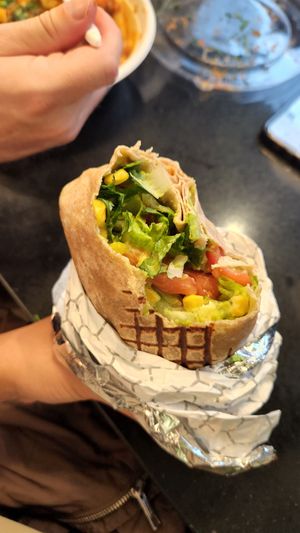 Southwest Chicken Wrap at NuLeaf - Hell's Kitchen in New York City