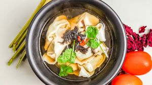 Wonton Soup[Vegan] at Karma Tea House in Wollongong