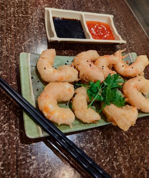 Vegan Prawns 😋 at Karma Tea House in Wollongong