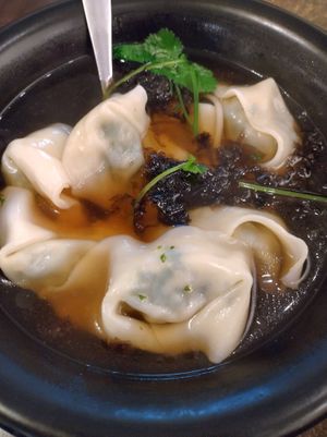 Wonton soup at Karma Tea House in Wollongong