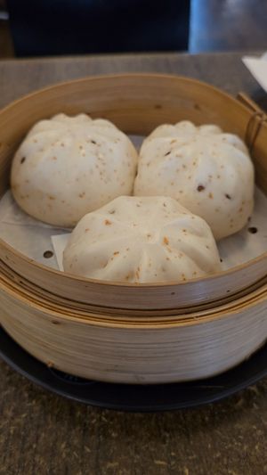 Vegan BBQ buns at Karma Tea House in Wollongong