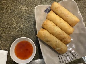 Spring rolls  at Karma Tea House in Wollongong
