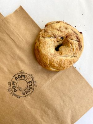  at Pom Pom Bagels in Lagos