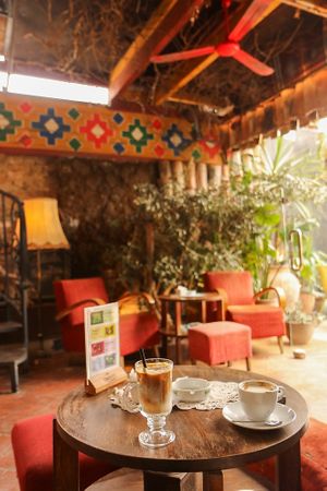 soy milk cafe latte & cappucino at Komiteti in Tirana