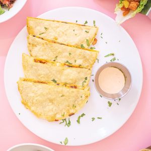 Vegan Quesalita at Julieta Lemon - Chueca in Madrid