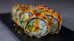 Maki Tempura vegan at Yumii in Luxembourg City