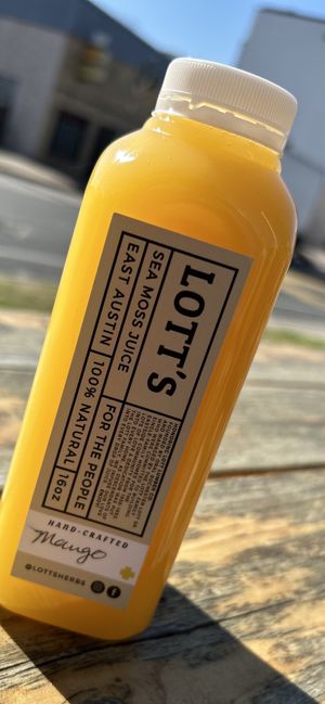 Mango Sea Moss Juice #Veganuary at Community Vegan in Austin