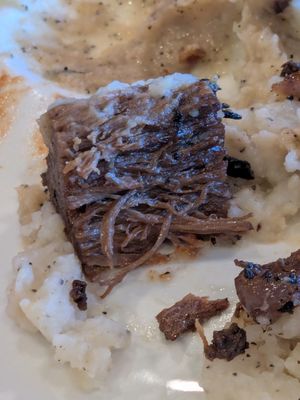 The "steak" is so tender, and has the texture of beef! at COMMUNITY Kitchen + Taproom in Austin