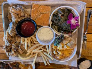 the Summit - oyster mushrooms at COMMUNITY Kitchen + Taproom in Austin