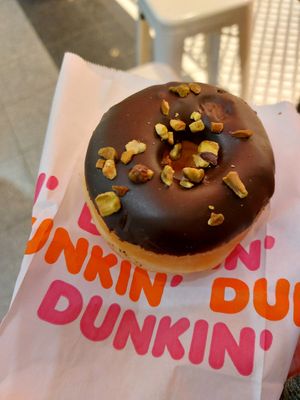 Chocolate donut at Dunkin' in Mannheim
