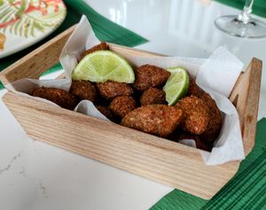 Minicoxinhas  #Veganuary at Sensaciones Carpe Diem in Ferrol