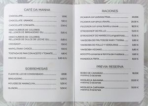 Carta de comidas #Veganuary at Sensaciones Carpe Diem in Ferrol
