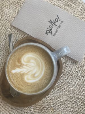 Organic coffee  at Biomio Brunch Ecológico in Sevilla