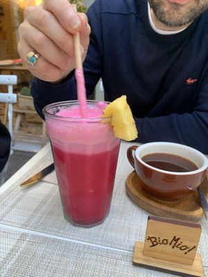Juice  at Biomio Brunch Ecológico in Sevilla