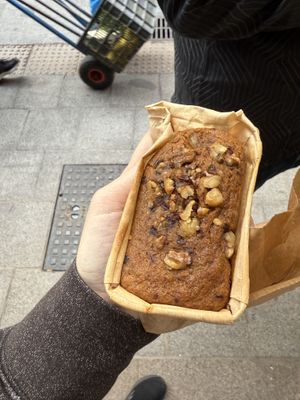 Carrot cake bread  at Biomio Brunch Ecológico in Sevilla
