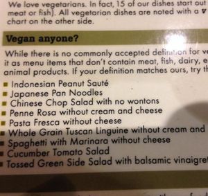 vegan Menu Noodles&Company at Noodles & Company in Overland Park