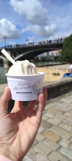 Vainilla con chocolate y avellana at Gioelia in Sevilla