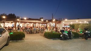 View from the parking at Katholiki Restaurant in Rhodes