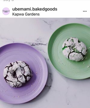 Ube & Buko Pandan Crinkle Cookies at Ube Mami in San Bruno