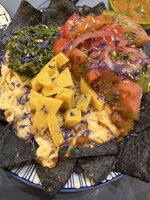 Nachos   at La Garrina Natural Wine Bar in Girona