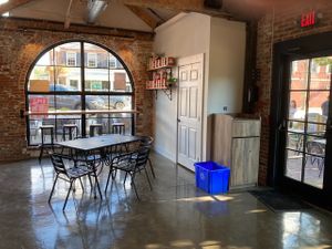 Interior seating at ETalian in Chagrin Falls