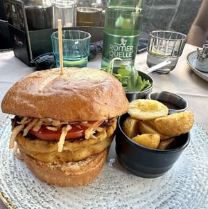 Vegan burger  at Ružmarin in Opatija