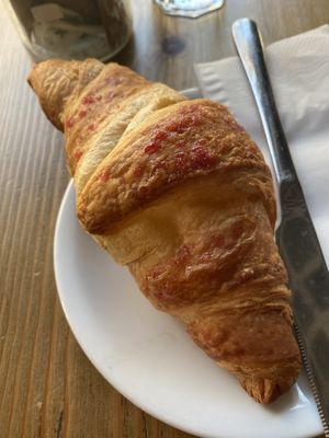 Raspberry croissant  at 200 Degrees Coffee in Manchester