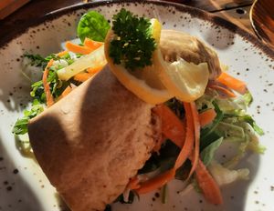 The Jamaican patty at Caféteket in Slagelse