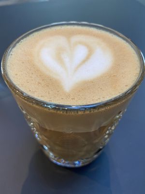 Oat Milk Latte at Fern & Fika - Birger Jarlsgatan in Stockholm