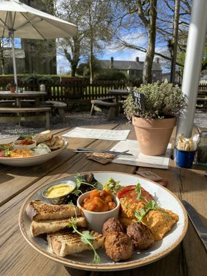 Vegan breakfast   at Cafe On The Green in Widecombe In The Moor
