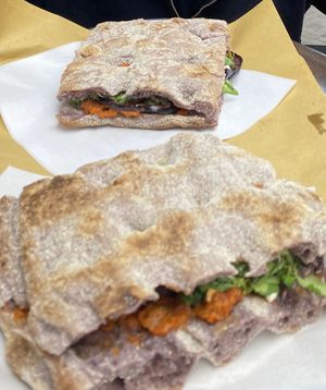 Vegan focaccia   at Passami u Coppu in Palermo