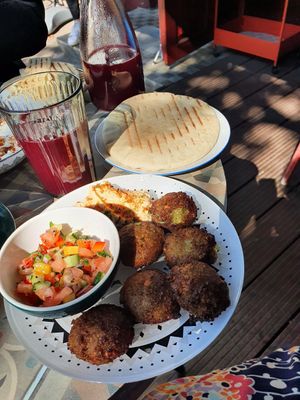 The vegan option of the lunch menu at Beten Gav in Minsk