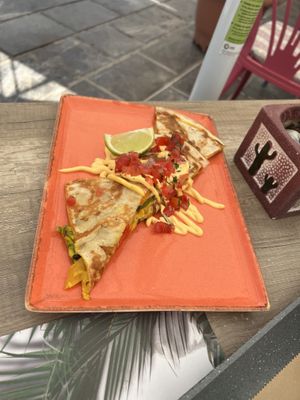 Cashed cheese quesadilla   at Majestic in Crete