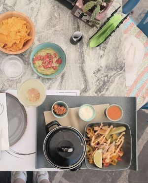 Glazed tofu fajitas🌮 at Majestic in Crete