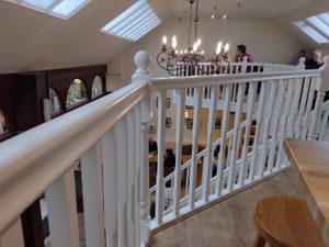 Mezzanine level at Café de Paulo in Inverness