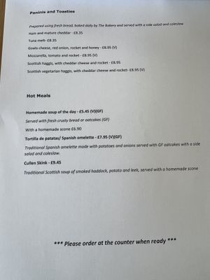 Menu (sep 23)   at Café de Paulo in Inverness