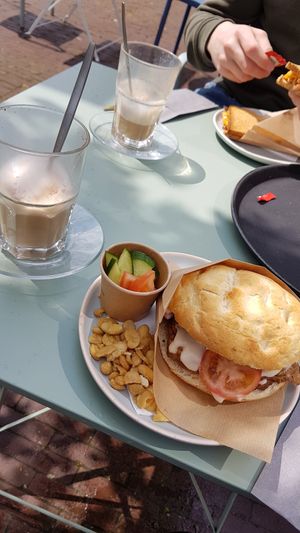 Broodje vegan kebab at 'Ccino Caffetteria Paninoteca in Brielle